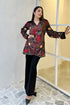 Alia Black Velvet Jacket With Trousers Set